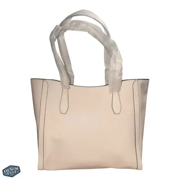 MICHAEL KORS Light Cream Coated Canvas Leida Large Tote Bag/PurseNEW/NWT!!